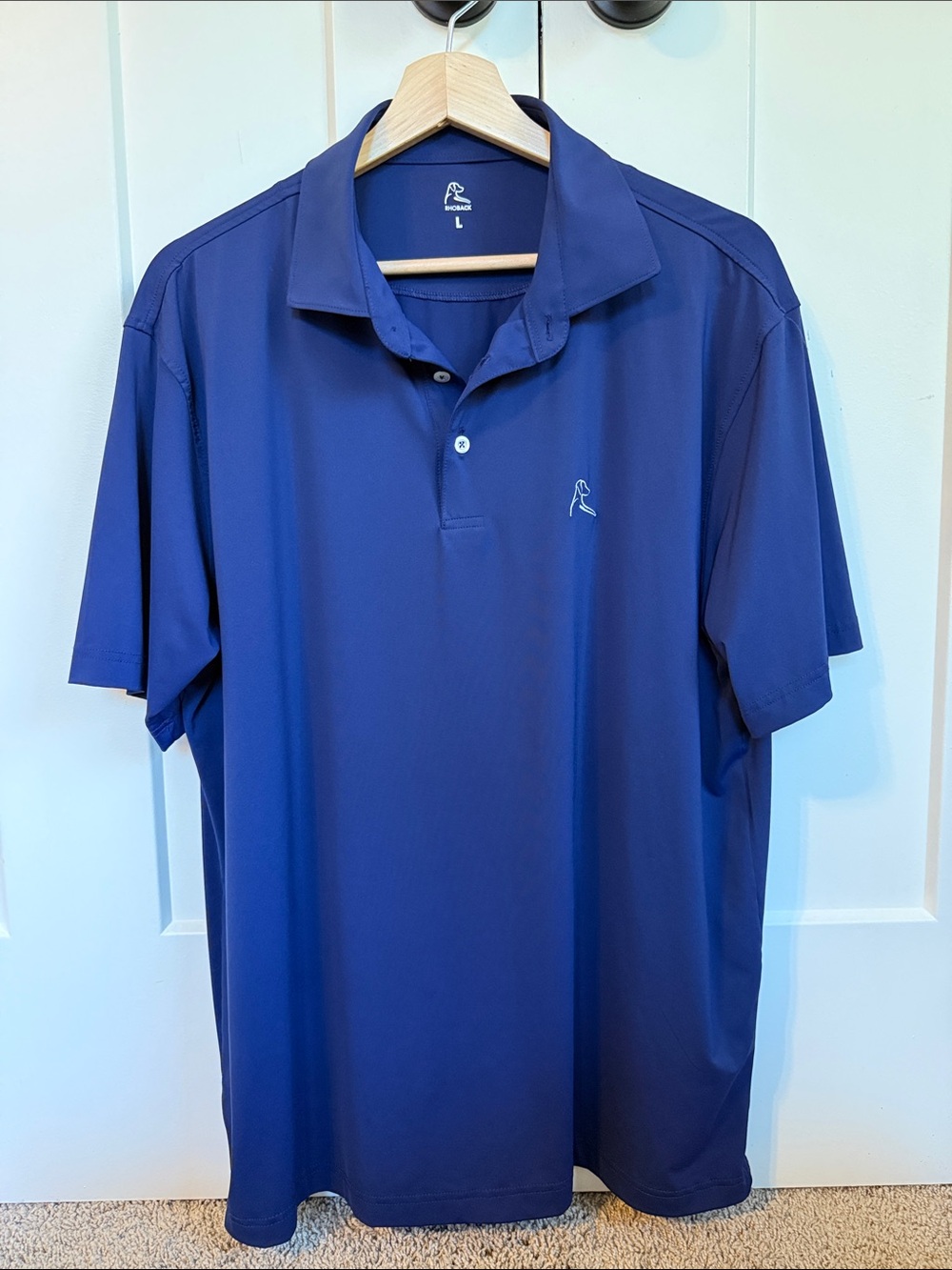 Rhoback Men's Navy Blue Performance Polo